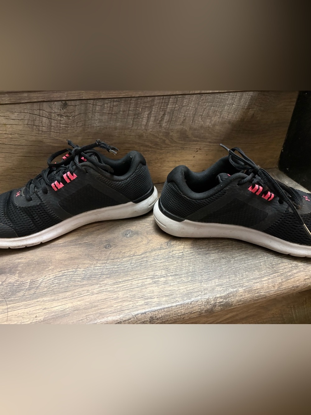 Under Armour Black Sneakers with Pink Accents - Picture 8 of 9